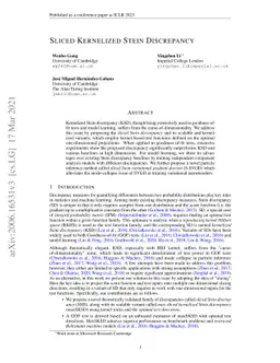 Sliced Kernelized Stein Discrepancy
