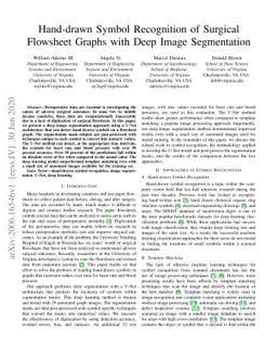 Hand-drawn Symbol Recognition of Surgical Flowsheet Graphs with Deep
  Image Segmentation