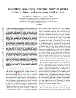 Mitigating undesirable emergent behavior arising between driver and
  semi-automated vehicle