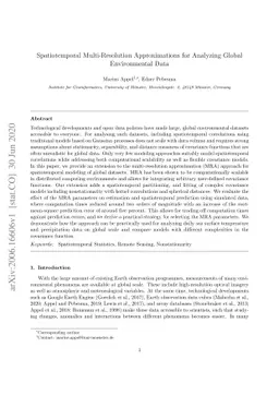 Spatiotemporal Multi-Resolution Approximations for Analyzing Global
  Environmental Data