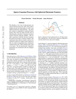 Sparse Gaussian Processes with Spherical Harmonic Features