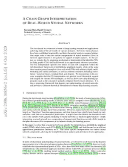 A Chain Graph Interpretation of Real-World Neural Networks