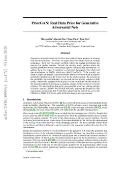 PriorGAN: Real Data Prior for Generative Adversarial Nets