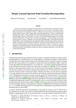 Deeply Learned Spectral Total Variation Decomposition