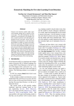 Extensively Matching for Few-shot Learning Event Detection