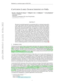 Capturing Label Characteristics in VAEs