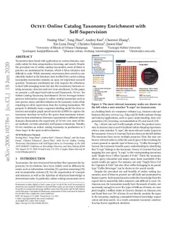 Octet: Online Catalog Taxonomy Enrichment with Self-Supervision