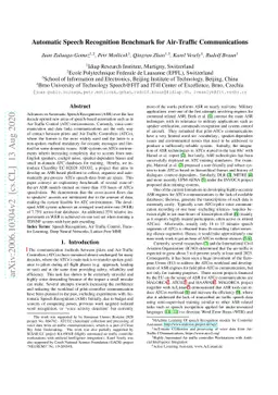 Automatic Speech Recognition Benchmark for Air-Traffic Communications