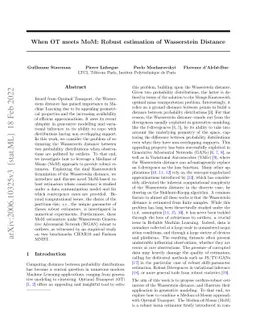When OT meets MoM: Robust estimation of Wasserstein Distance