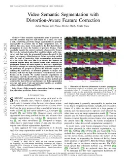 Video Semantic Segmentation with Distortion-Aware Feature Correction