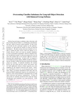 Overcoming Classifier Imbalance for Long-tail Object Detection with
  Balanced Group Softmax