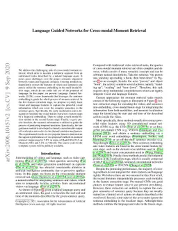 Language Guided Networks for Cross-modal Moment Retrieval