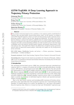 LSTM-TrajGAN: A Deep Learning Approach to Trajectory Privacy Protection