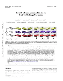 Towards a Neural Graphics Pipeline for Controllable Image Generation