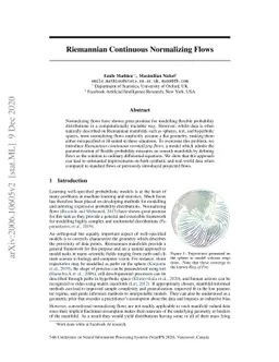 Riemannian Continuous Normalizing Flows