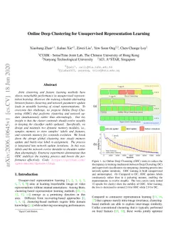 Online Deep Clustering for Unsupervised Representation Learning