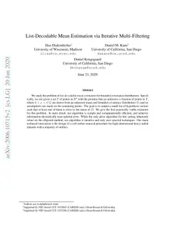 List-Decodable Mean Estimation via Iterative Multi-Filtering