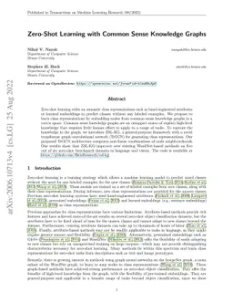 Zero-Shot Learning with Common Sense Knowledge Graphs