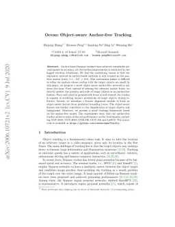 Ocean: Object-aware Anchor-free Tracking