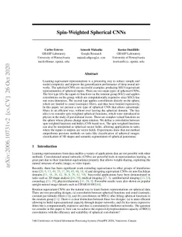 Spin-Weighted Spherical CNNs