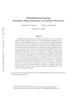 Rehabilitating Isomap: Euclidean Representation of Geodesic Structure