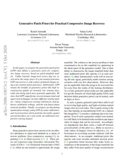 Generative Patch Priors for Practical Compressive Image Recovery