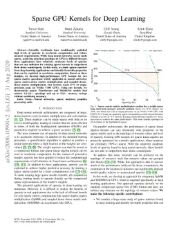 Sparse GPU Kernels for Deep Learning