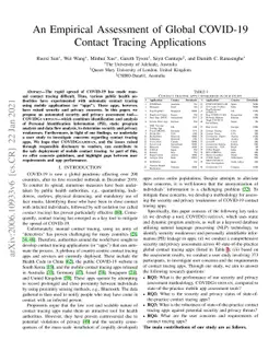 An Empirical Assessment of Global COVID-19 Contact Tracing Applications