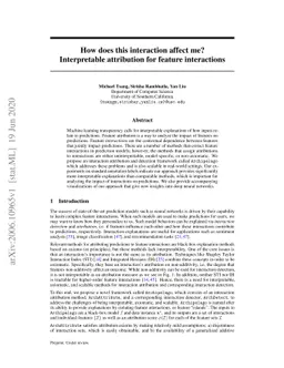 How does this interaction affect me? Interpretable attribution for
  feature interactions