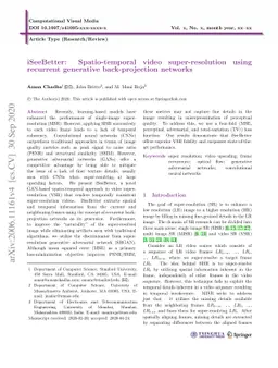 iSeeBetter: Spatio-temporal video super-resolution using recurrent
  generative back-projection networks