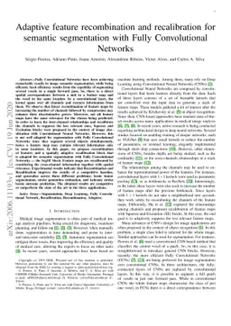 Adaptive feature recombination and recalibration for semantic
  segmentation with Fully Convolutional Networks
