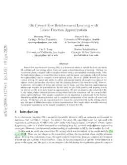 On Reward-Free Reinforcement Learning with Linear Function Approximation