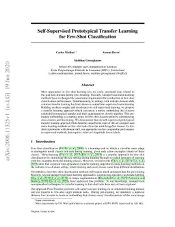 Self-Supervised Prototypical Transfer Learning for Few-Shot
  Classification