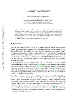 Learning Tversky Similarity