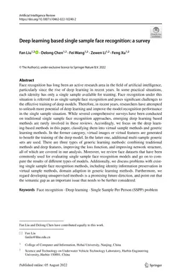 Deep Learning Based Single Sample Per Person Face Recognition: A Survey