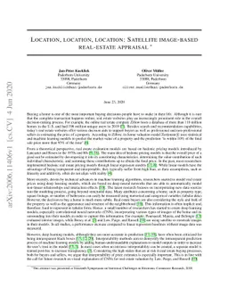 Location, location, location: Satellite image-based real-estate
  appraisal