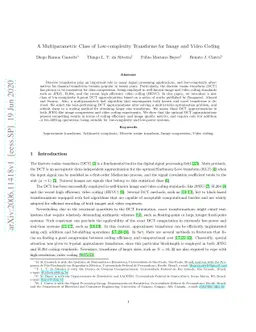 A Multiparametric Class of Low-complexity Transforms for Image and Video
  Coding