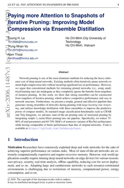 Paying more attention to snapshots of Iterative Pruning: Improving Model
  Compression via Ensemble Distillation