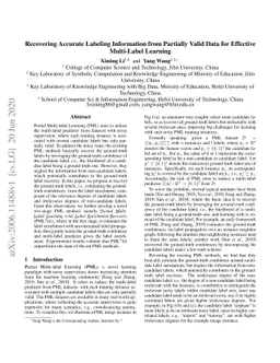 Recovering Accurate Labeling Information from Partially Valid Data for
  Effective Multi-Label Learning