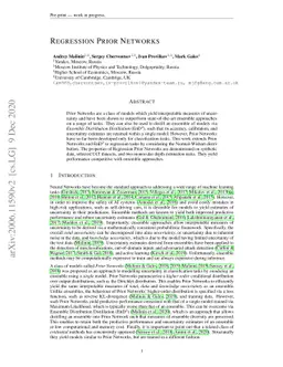 Regression Prior Networks