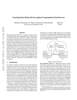 Securing Smart Home Edge Devices against Compromised Cloud Servers