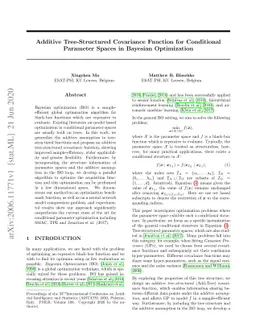 Additive Tree-Structured Covariance Function for Conditional Parameter
  Spaces in Bayesian Optimization