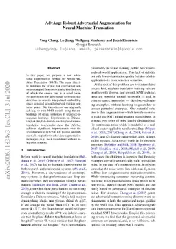 AdvAug: Robust Adversarial Augmentation for Neural Machine Translation