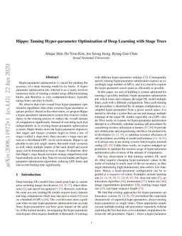 Hippo: Taming Hyper-parameter Optimization of Deep Learning with Stage
  Trees