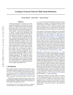 Learning to Generate Noise for Multi-Attack Robustness