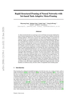 Rapid Structural Pruning of Neural Networks with Set-based Task-Adaptive
  Meta-Pruning
