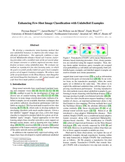 Enhancing Few-Shot Image Classification with Unlabelled Examples