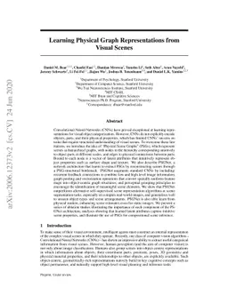Learning Physical Graph Representations from Visual Scenes