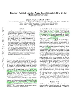 Randomly Weighted, Untrained Neural Tensor Networks Achieve Greater
  Relational Expressiveness