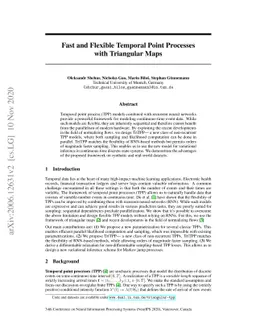Fast and Flexible Temporal Point Processes with Triangular Maps